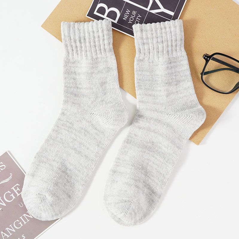 Men's Winter Warm and Thickened Wool Cotton Sock Middle Tube Funny Vintage Breathability Soc for Men_voghion.com