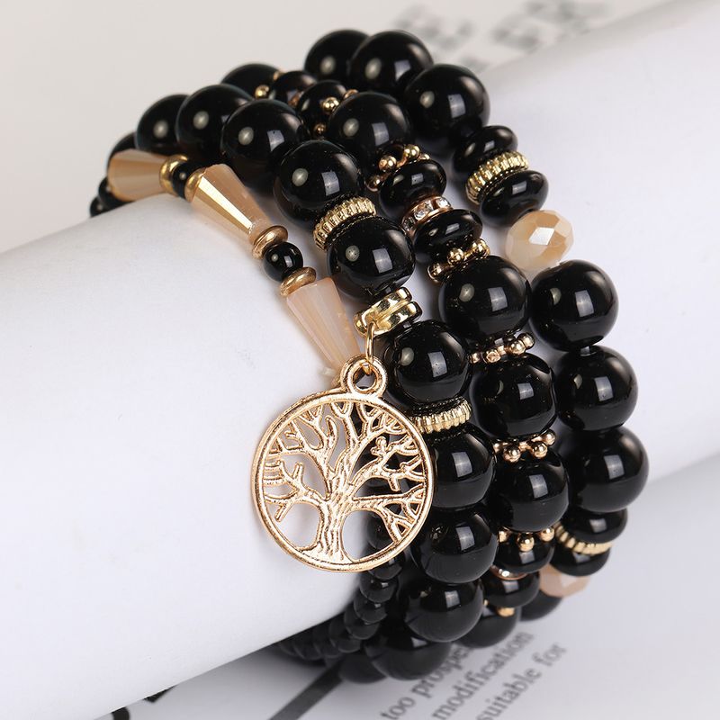 Ethnic Simple Style Tree Glass Beaded Stoving Varnish Unisex Bracelets_voghion.com