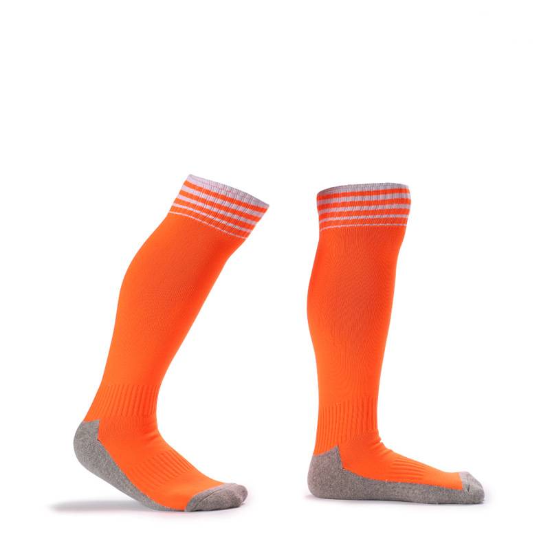 Children's Soccer Socks, Long, Thick, Terry Cloth Sole, Shock Absorbing, Sweat Absorbent, Wear Resistant, High Top Over The Knee Socks_voghion.com