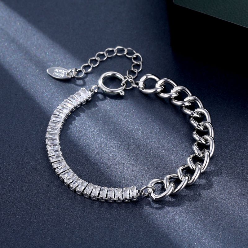 Trendy hip-hopový párový dámský náramek Ins Ring-k z kovu za studena skládaný v novém stylu_voghion.com
