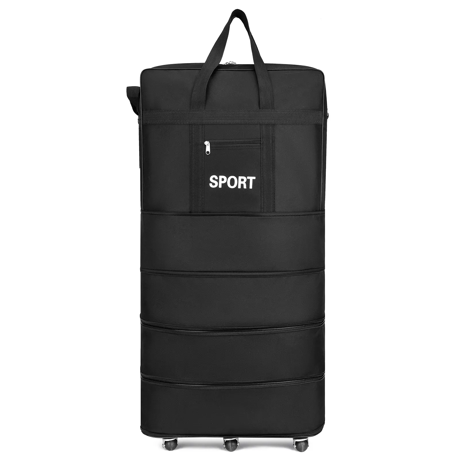 Expandable Suitcase Foldable High Quality Rolling For Travel Business Large Capacity Lage Storage Bag_voghion.com