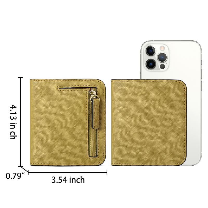 Neue ultradünne Damen-Kurzbrieftasche mit mehreren Funktionen, koreanische Version der einfachen PU-Münze_voghion.com