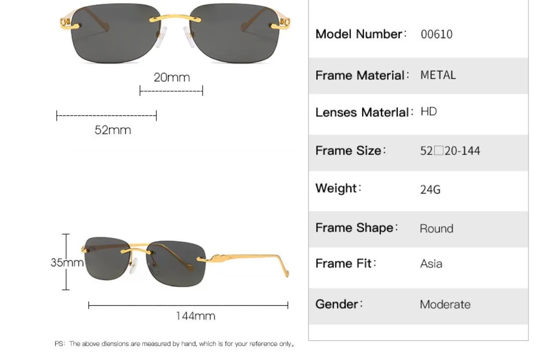 Lunettes de soleil de sport de style français pour hommes, mode écologique, homme et femme, verre sans monture, rétro, vintage, or_voghion.com