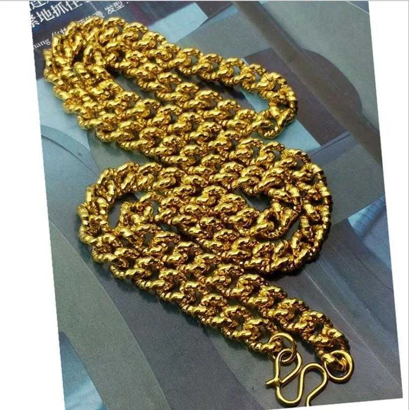 Männlicher Anhänger, klassischer massiver Gold gefüllter Männer-Anhänger aus Gelbgold für Männer, Partyschmuck, L2404_voghion.com