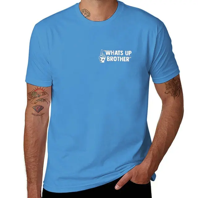Funny Sketch streamer whats up brother FRONT & BACK print T-Shirt for a boy anime men clothings_voghion.com
