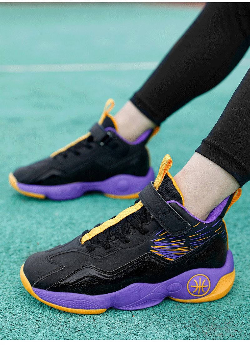 Boys' youth professional sneakers summer new children's sports basketball shoes_voghion.com