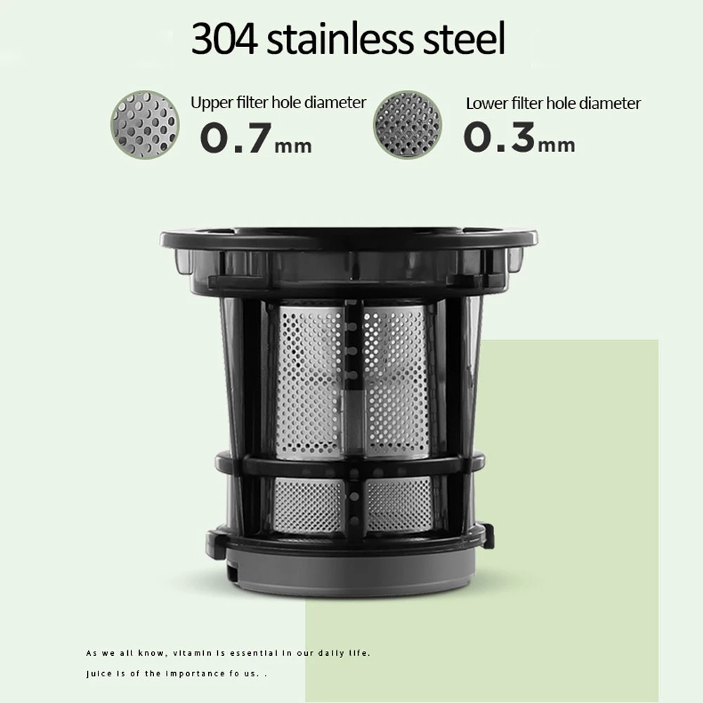 Separatore di succhi completamente automatico Estrattore di succo lento Spremitore portatile domestico Estrattore di succo a pressione Estrattore a freddo a vite Senza filtro_voghion.com