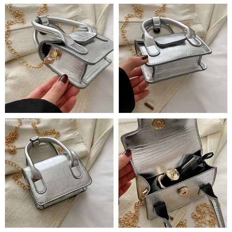 Naiste Mood Mini Crossbody kotid Täiskivist prinditud klapp vabaaja kett-õlakott Naistele Mitmekülgne Square Messenger_voghion.com