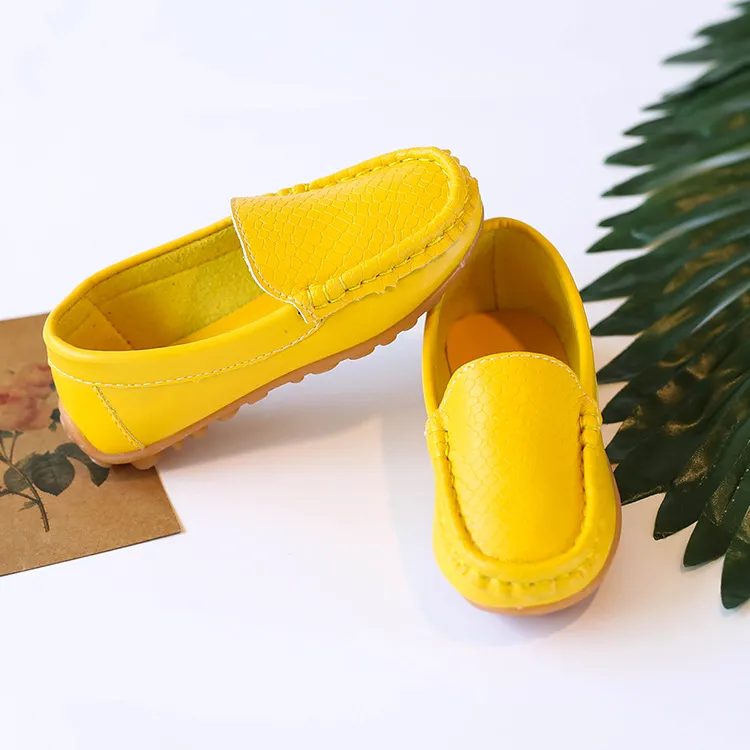 Mocasini sport casual pentru copii, culori bomboane, unisex, băieți și fete, mocasini moi, alunecă-on din piele PU, pentru copii mici, Happysteps, pantofi pentru tineri_voghion.com