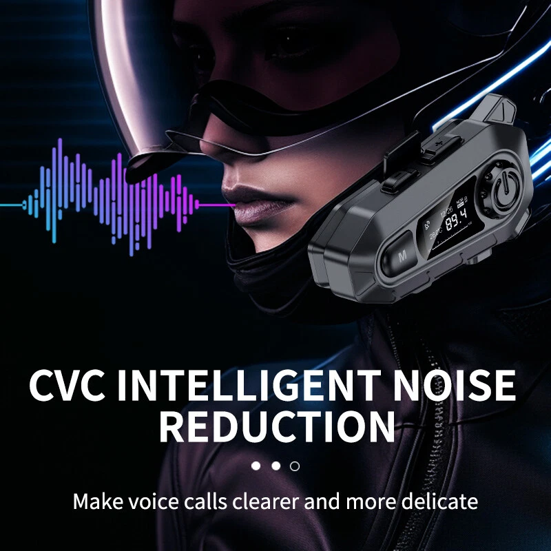 Cuffie Bluetooth 5.4 per casco da moto, cuffie wireless a mani libere, impermeabili_voghion.com