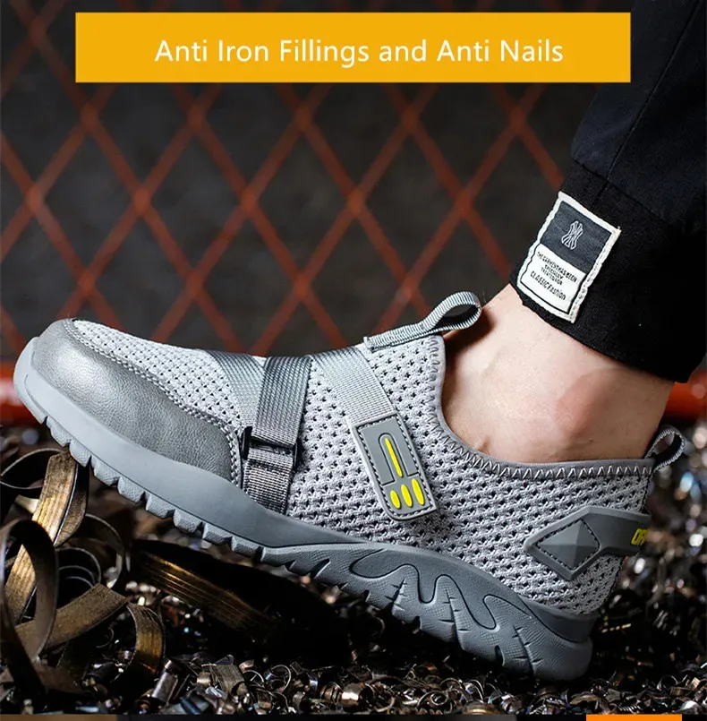 Chaussures de sécurité électriques d'été respirantes et résistantes aux perforations, embout en plastique isolé 6 kV 241205_voghion.com