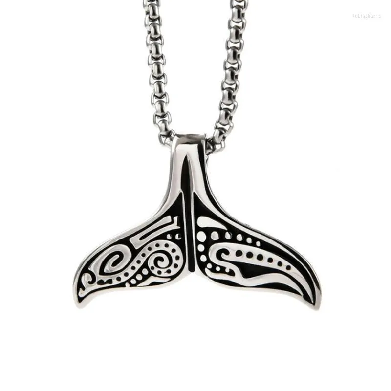 Anhänger Necs Männer und Frauen Mode Kreative Persönlichkeit Design Retro Whale Tail Muster Casual Dance Party Geschenk_voghion.com
