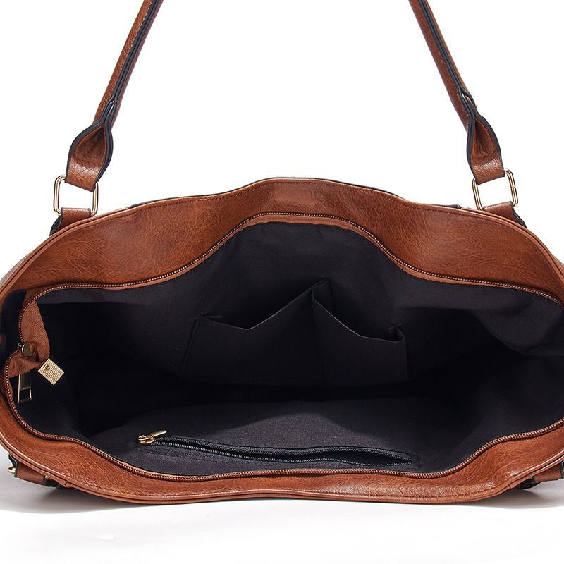 Vintage Tassel Shoulder Bucket Bag_voghion.com