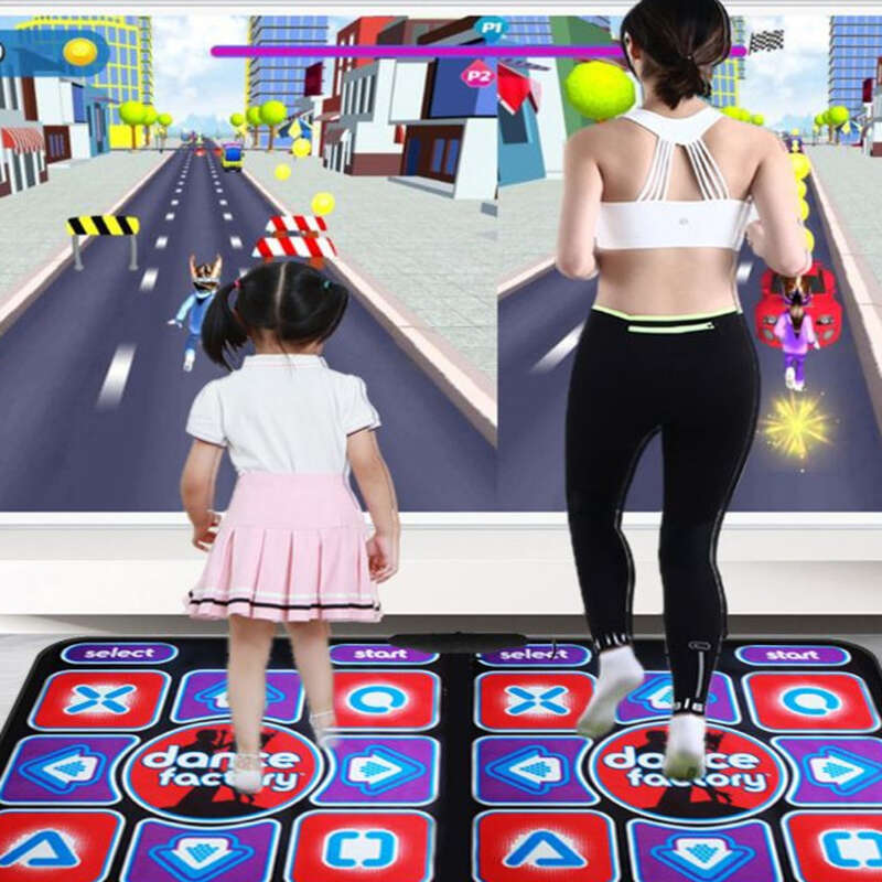Wireless Bluetooth Dance Carpet IPad Android IOS Tablet Projection TV Projector Running Single/Double Mat_voghion.com