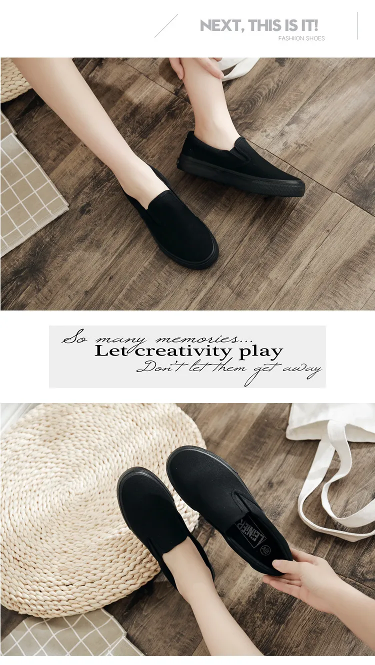 Scarpe da tavola in tela con fondo piatto, basse, casual, comode, alla moda, traspiranti, leggere e minimaliste, con un piede solo_voghion.com