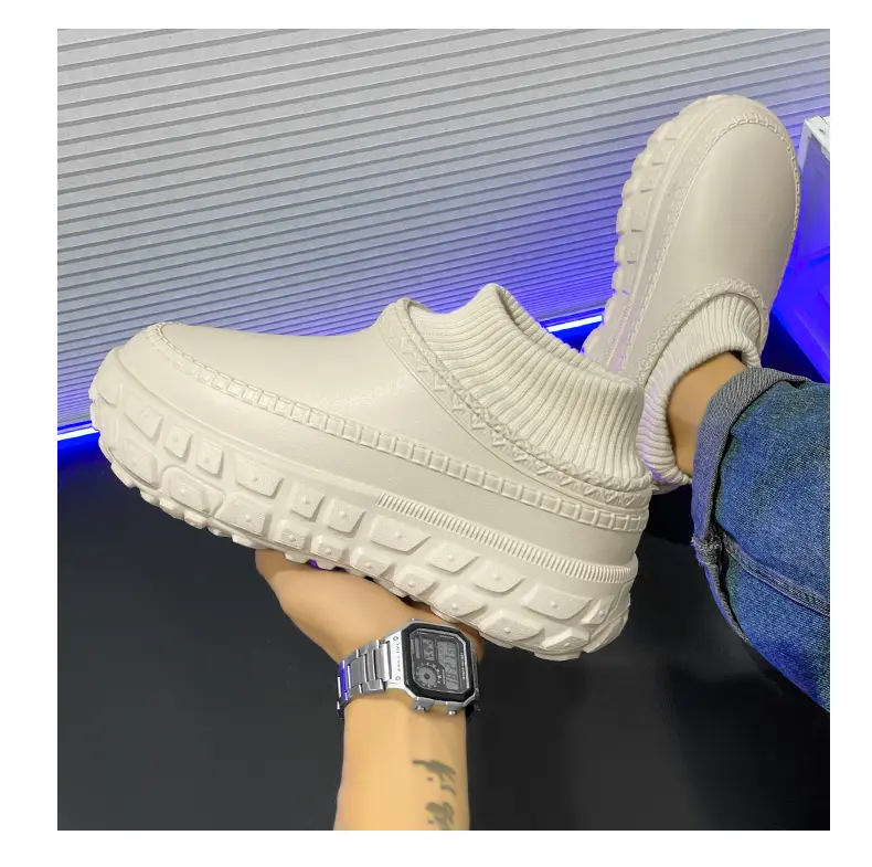 Stivali da neve invernali da uomo impermeabili, scarpe casual alla moda da coppia_voghion.com