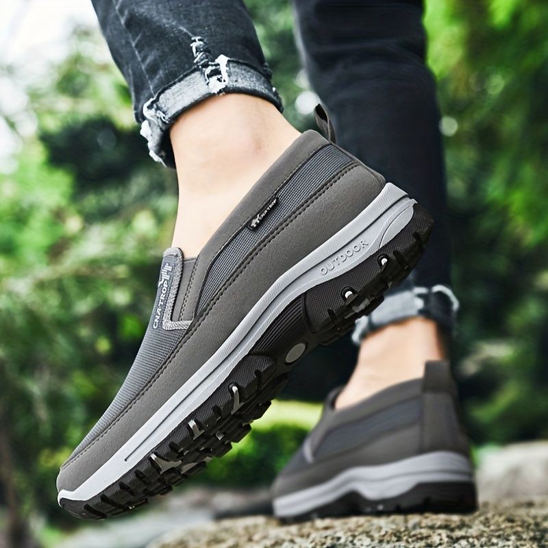 Mens Breathable Athletic Slip-on Sneakers For Everyday Walking_voghion.com