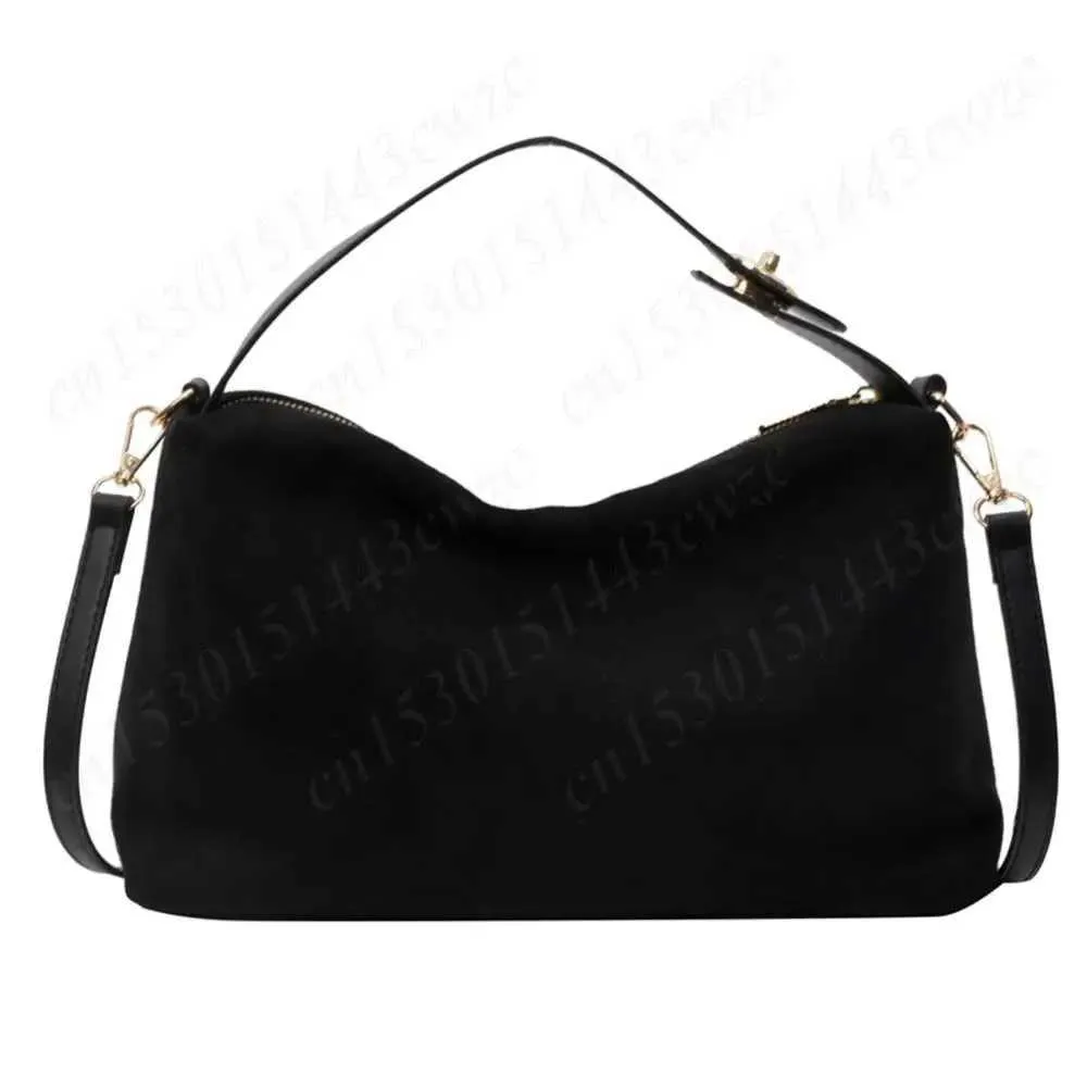 New Shoulder Bag for Women Suede Hobo Adjustable Strap Handbag With Inner Pocket Satchel Purse Zipper Crossbody Ba241104_voghion.com