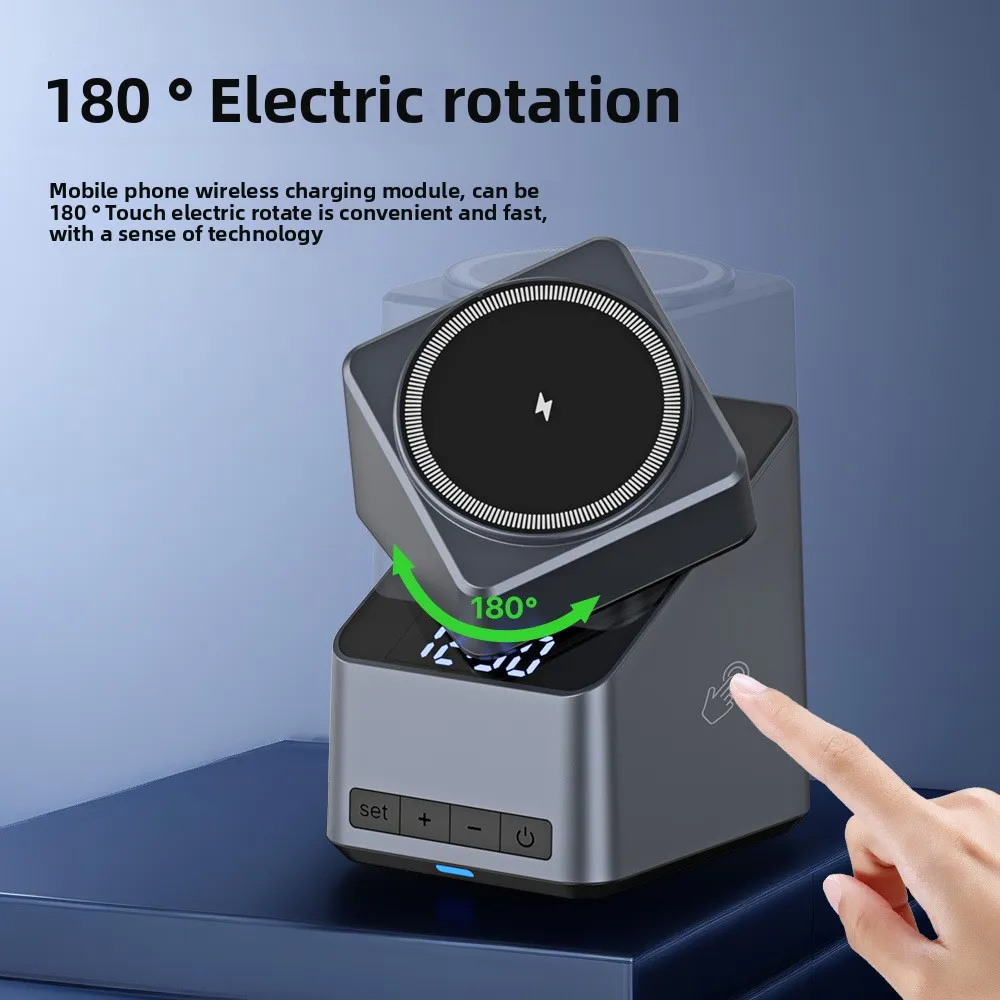 Cross-border Private Mold Four-in-one Rotating Magnetic Wireless Desktop Bracket Is Suitable For Fashion 1615 Mobile Phone_voghion.com