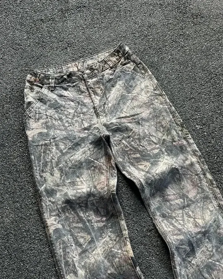 Y2K Jeans Haruku Hip Hop Baggy Camouflage Cargohose Sweat Weite Beine Herren Und Damen Casual Camo Hose Streetwear_voghion.com