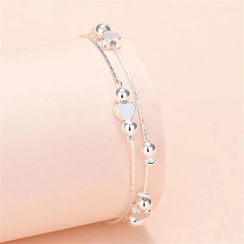 Bracelets à maillons au Design minimaliste, cloche, cœur, étoile, fleur, souris, bijoux, cadeau polyvalent_voghion.com