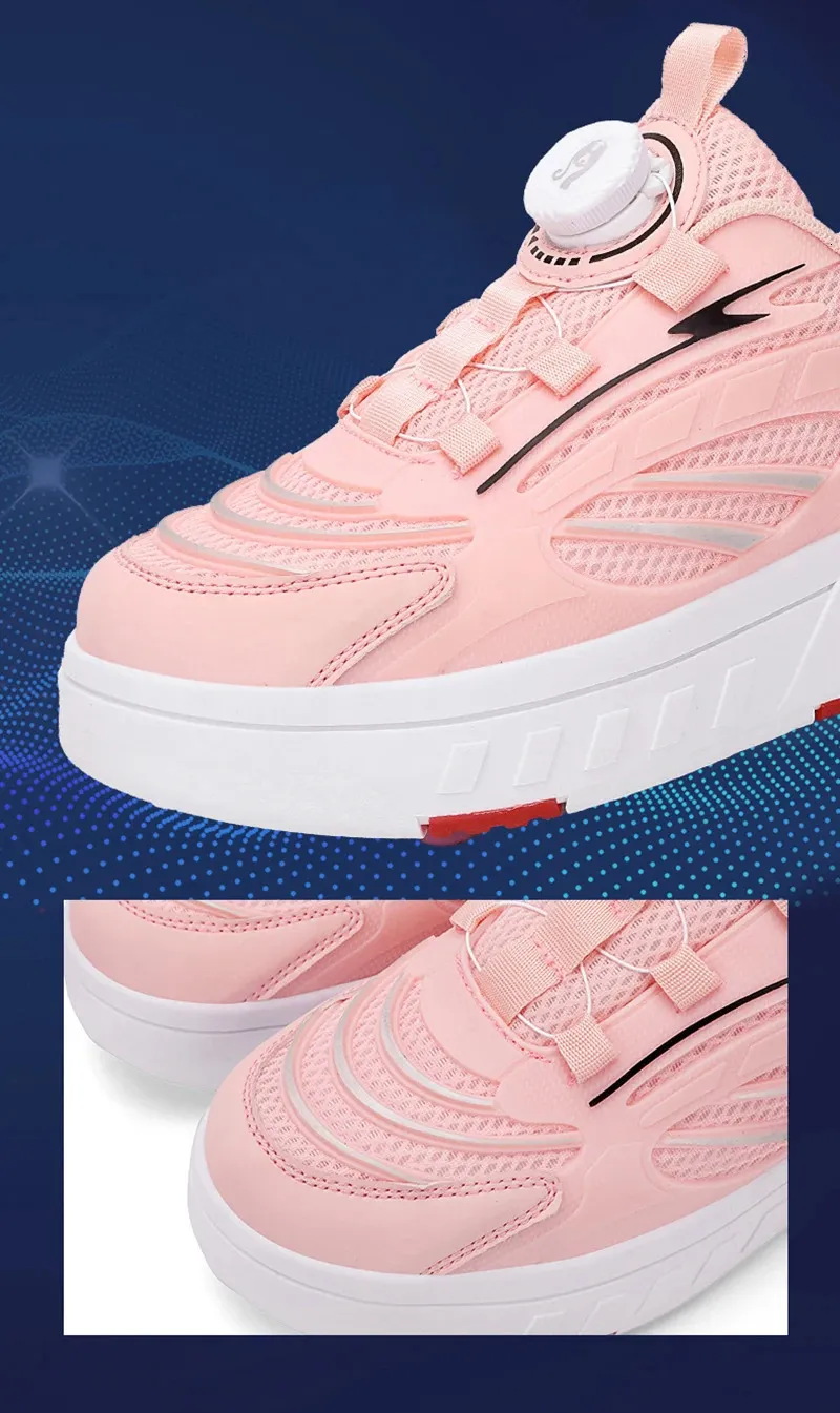 Patins de 4 rodas Deformation Double Row com rodas Tênis de skate de dupla finalidade 240701_voghion.com
