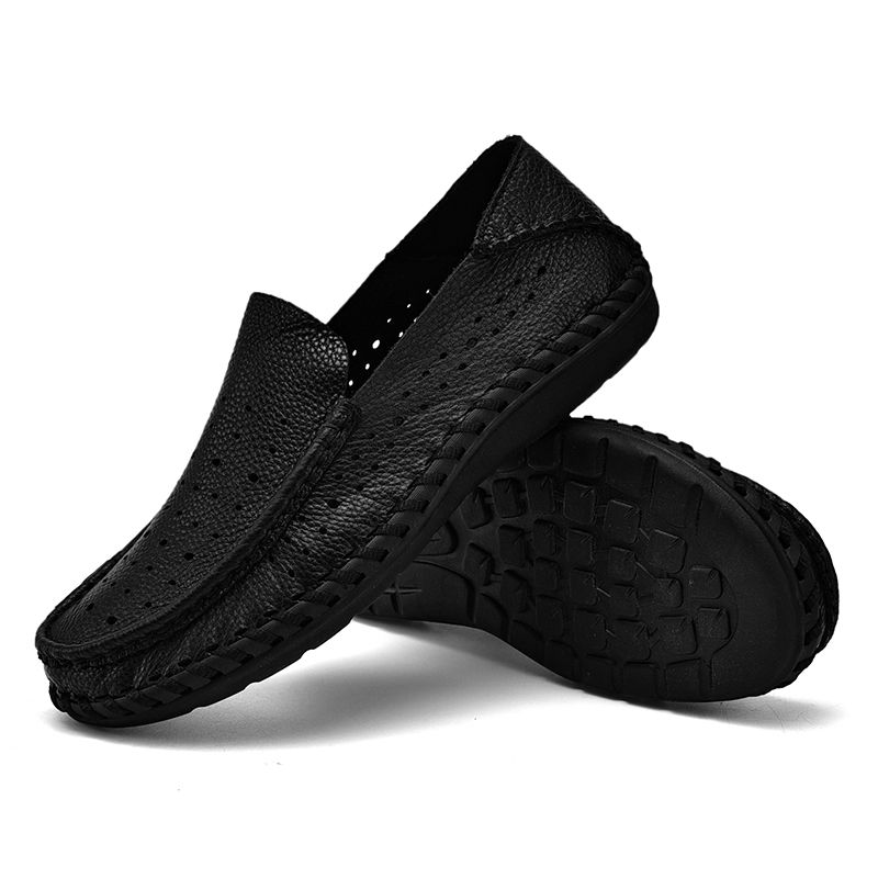Mocassins classiques faits à la main pour hommes, chaussures décontractées confortables et légères en cuir pour conduite, nouvelle collection 2024_voghion.com