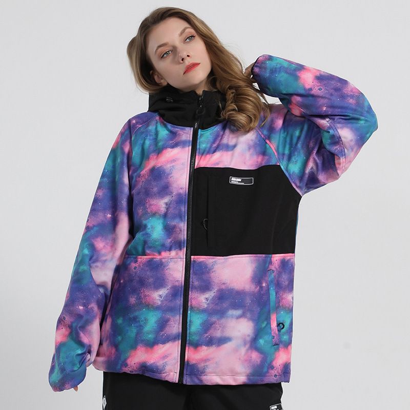 Snowsuit woman thickened warm double board with new star snowboard hoodie man_voghion.com