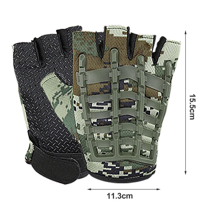 SportLife 1 Paar Fiess Halbfinger-Trainingshandschuhe, atmungsaktiv, Sporthandschuhe mit Handgelenkschutz, Gymnastikhandschuhe_voghion.com