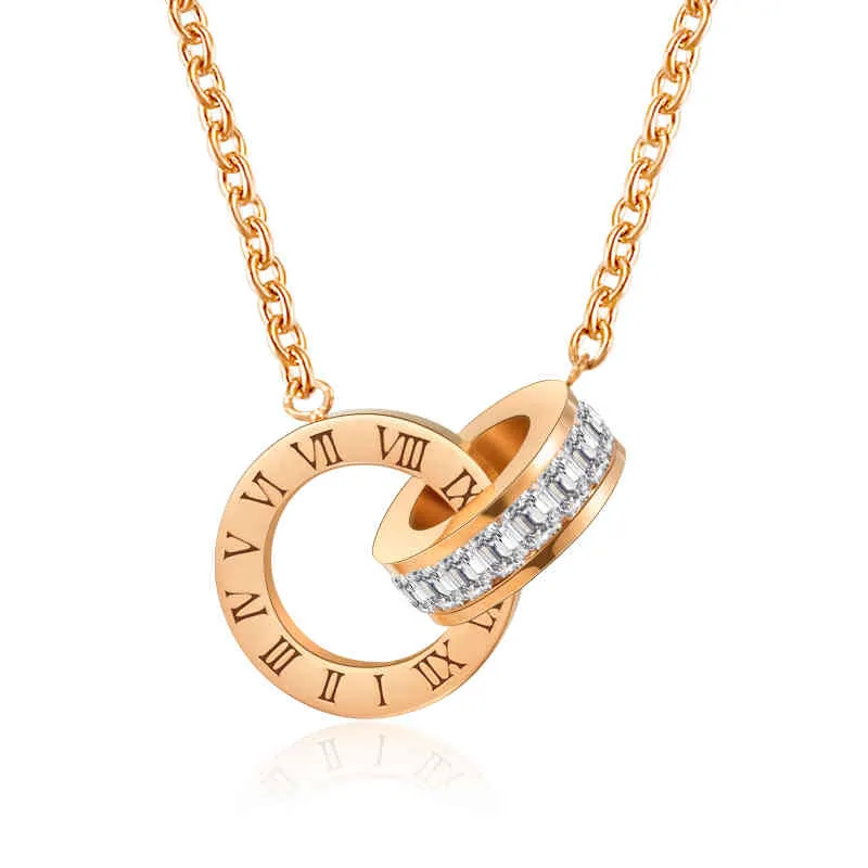 Parure collier et boucles d'oreilles chiffres romains cristal_voghion.com