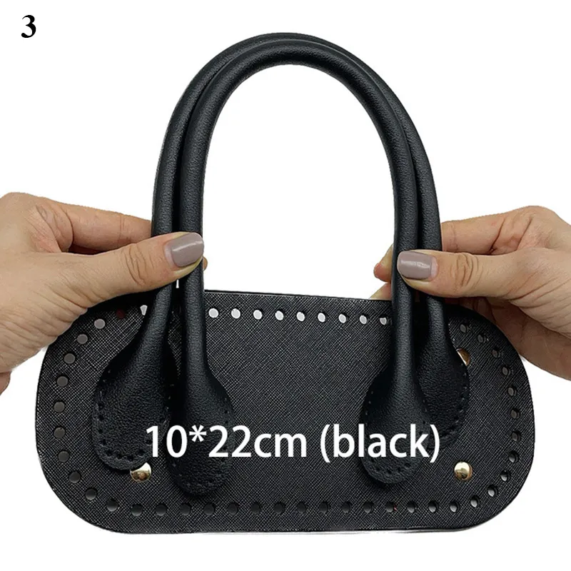 Set di 3 cinturini in pelle fatti a mano, di alta qualità, con accessori hardware per borse fai da te._voghion.com