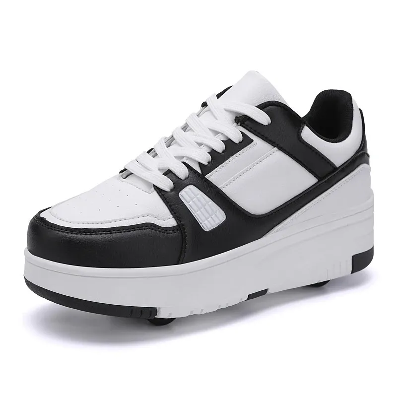 Athletic Roller Skate Kids Snickers With Wheels Children Rollerskates Fashion Outdoor Sports Shoes Girls Boys 231122_voghion.com