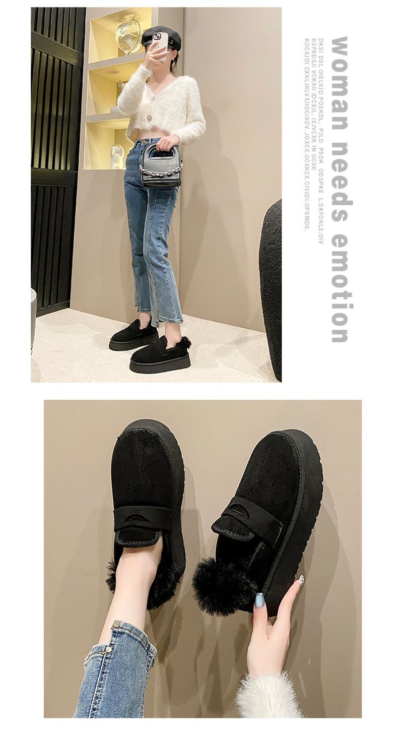 Internet-Promi-Hot-Selg-Schneestiefel mit dicken Sohlen 2024 neue koreanische Version plus Veet verdickte einfarbige warme Slipper_voghion.com