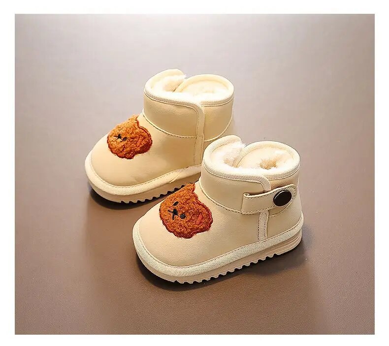 Inverno caldo bambini neve ragazzi nuove ragazze all'aperto più stivaletti addensati pelosi scarpe antiscivolo per studenti per bambini_voghion.com