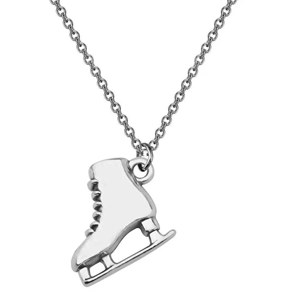 Chaînes Sports d'hiver Patinage Patins à roulettes Boucles d'oreilles Collier 3D créatif_voghion.com