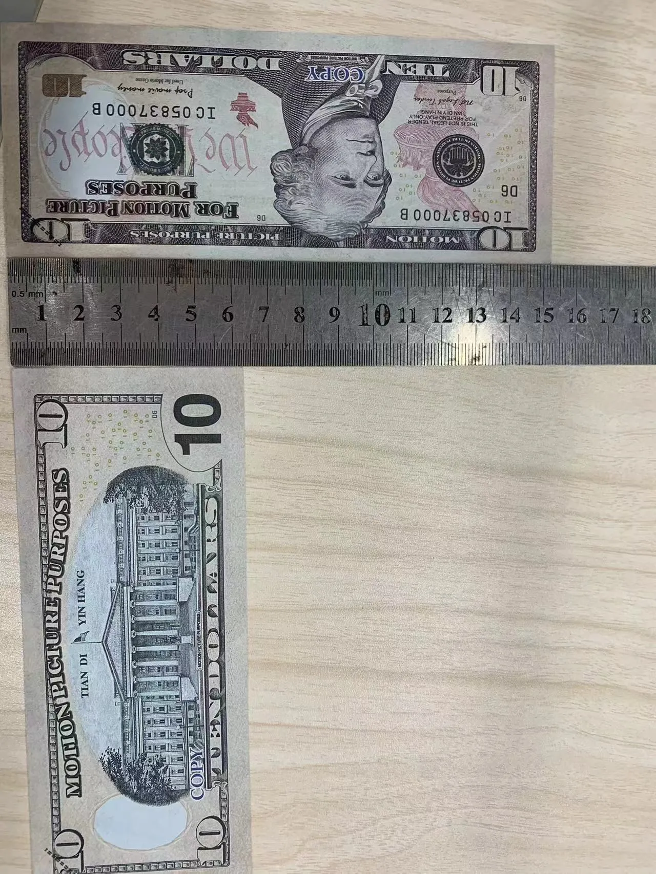 Copy Paper Money Goddess Bill Large Denomination Prop Currency_voghion.com