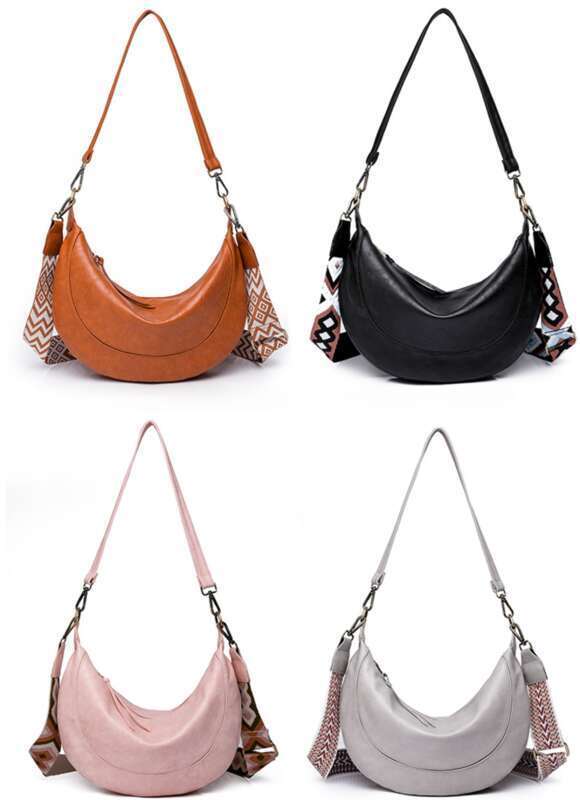Women's Crescent Shoulder Bag - Stylish Commuter Handbag_voghion.com