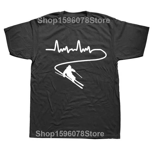 Funny Ski Periodic Table Skier Nerd Vintage T Shirts Summer Skiing Cotton Streetwear Short Sleeve Gifts T-shirt Mens_voghion.com