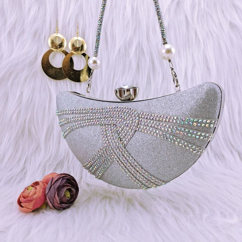 Clutch aus Cashew, farbenfrohe, heiße Dia-Gürteldekoration, Perlenarm, geeignet für den Alltag oder Bankettanlässe_voghion.com