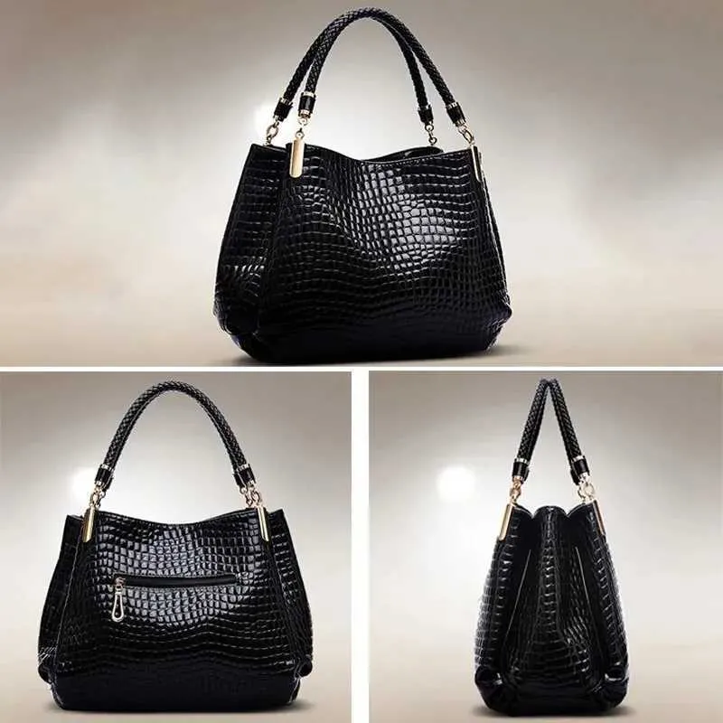 Bolso de mano de gran capacidad para uso diario, bolso de hombro para mujer, bolso de mano con estampado de cara brillante, Shoppin241108_voghion.com