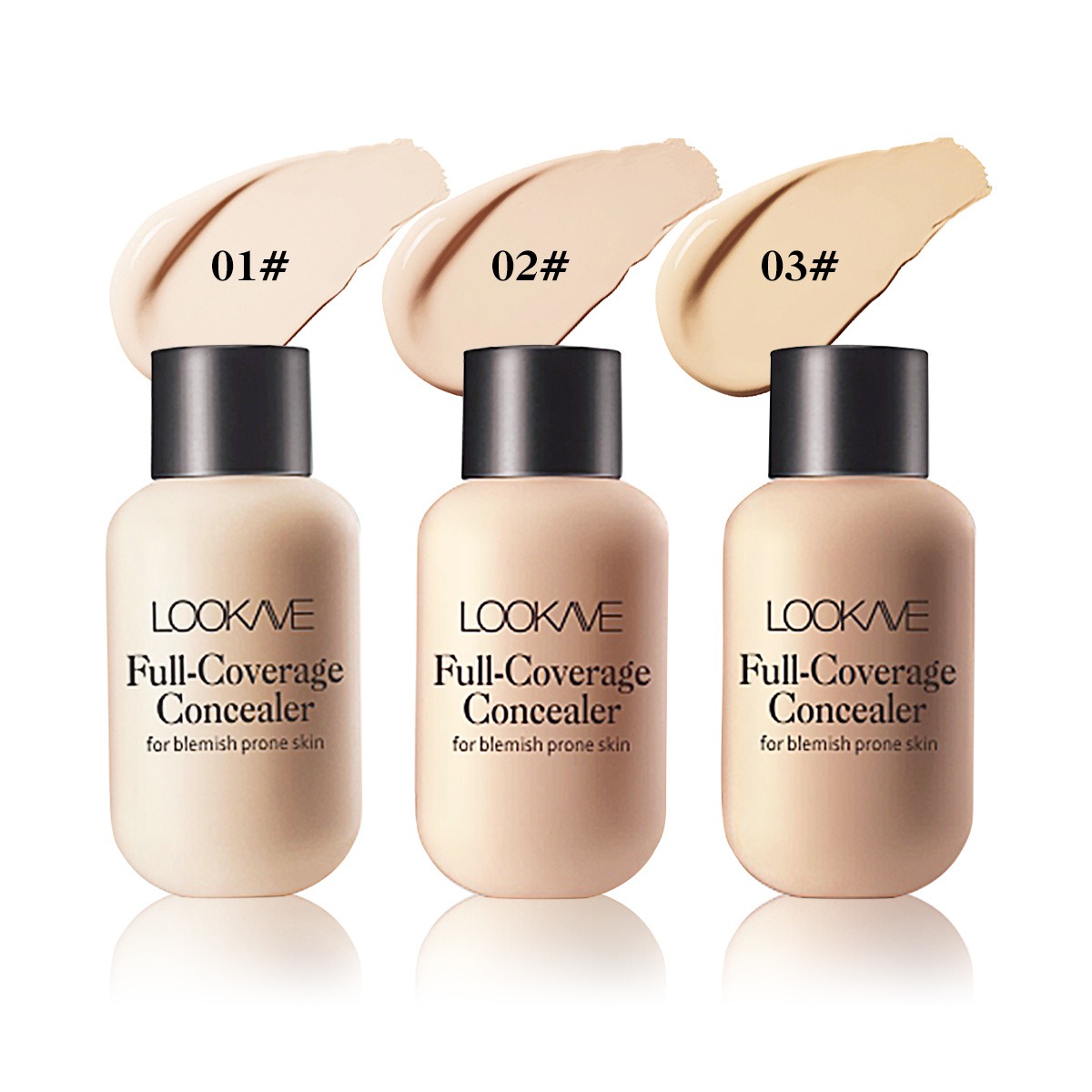 Matte Liquid Concealer Foundation Cream Makeup Waterproof Lasting Full Coverage Acne Spot Scars Dark Circles Face Base_voghion.com