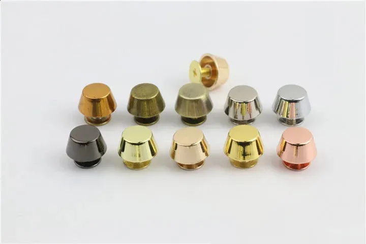 20 set di borse in pelle di alta qualità in metallo color oro rosa con fondo protettivo per piedini, chiodi, cintura, bottone a vite_voghion.com