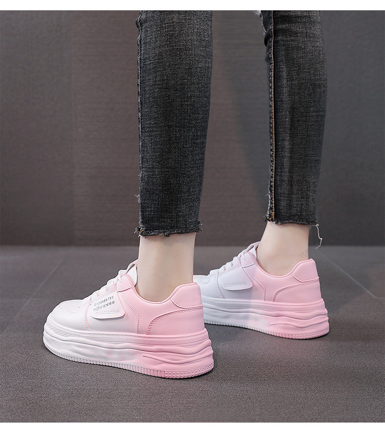 Bequeme Damen Sneaker Aus Leder Für Sport Und Freizeit_voghion.com