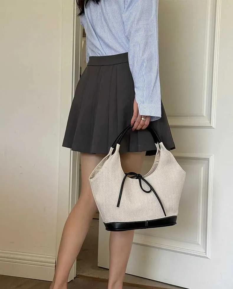 Vintage canvas schoudertas dames grote hobo tas handtas_voghion.com