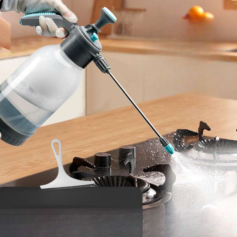 Strumento di vetro alto, cucina e pulizia con flacone spray pneumatico a pressione_voghion.com