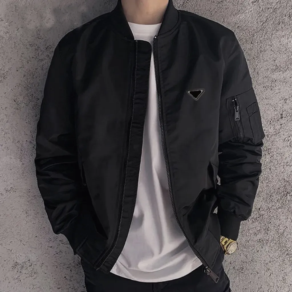heren hoodie klassiek casual merk jas overhemd Dubbel geweven materiaal oversized Bomberjacks Armzak decoratie aziatisch_voghion.com