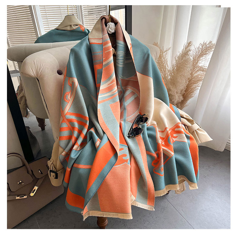 Autunno e inverno nuova coperta in cashmere versione coreana da donna versatile spessa calda sciarpa lunga scialle cavallo_voghion.com
