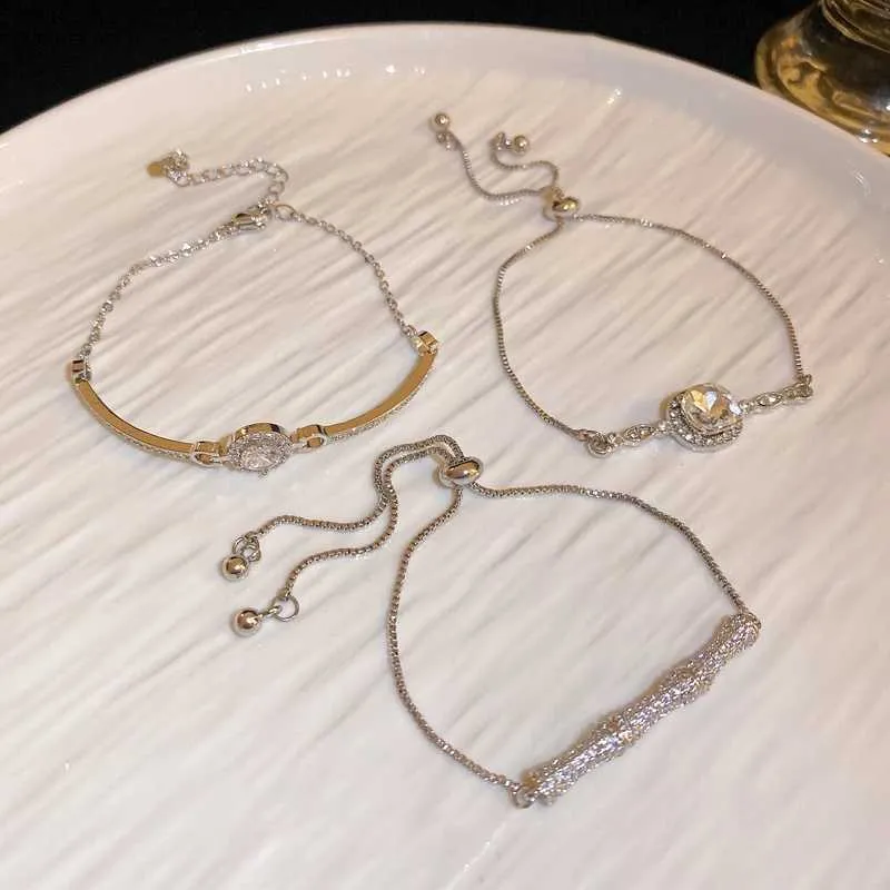 Rhinestone Crystal Bracelet Bamboo Joint Bangle For Wedding Jewelry_voghion.com