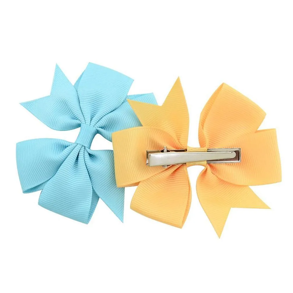 Fiocchi per capelli a nastro costine accessori boutique bimba_voghion.com