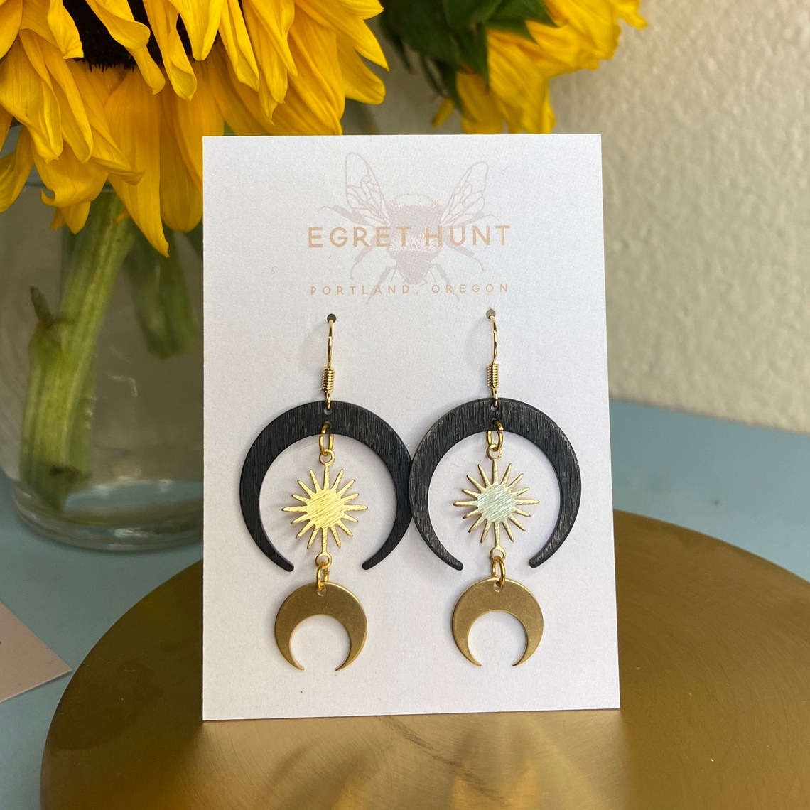 Unisex išskirtiniai vintažiniai pakabuko formos auskarai_voghion.com